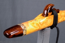 Yellow Cedar Burl Native American Flute, Minor, Mid B-4, #K18K (0)